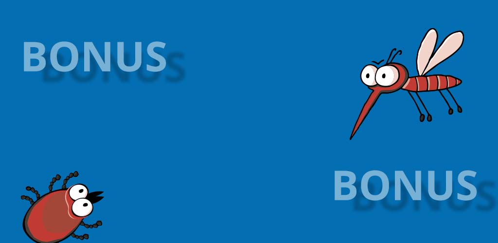 Wort Bonus auf blauem Hintergrund.